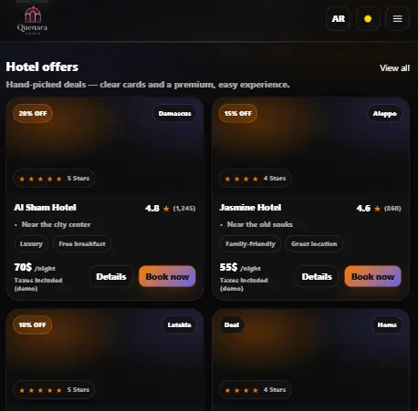 Search, Filters & UI
